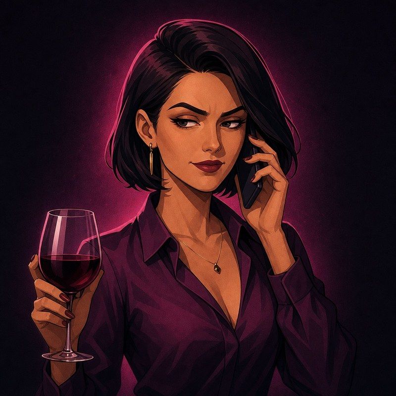 Sofia on the phone